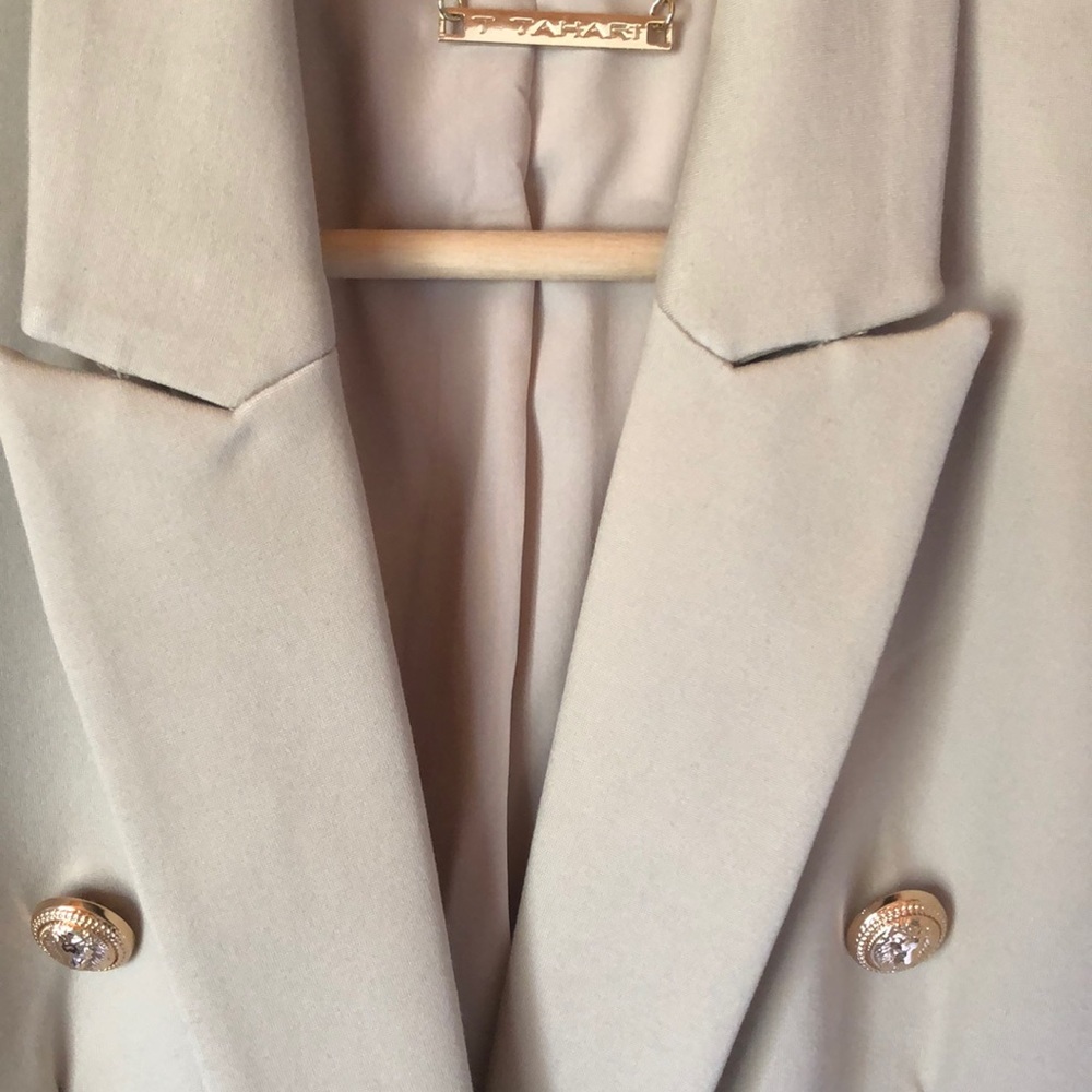 Double-Breasted Gold Button Blazer - image 6